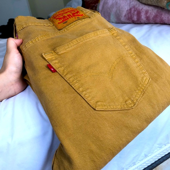 Levi Mustard Jeans W30 L30 - Picture 1 of 8